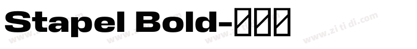 Stapel Bold字体转换